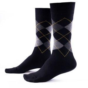 جوراب جوپا ساقدار اسکاچ - سیاه میکس خاکستری
