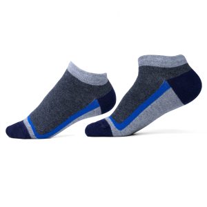 جوراب جوپا مچی ساده - آبی میکس خاکستری