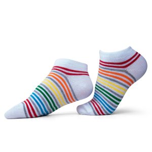 جوراب جوپا مچی راه راه - سفید میکس رنگی