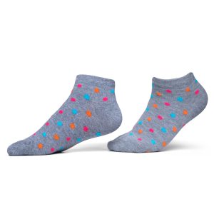 جوراب جوپا مچی نقطه چین - خاکستری میکس رنگی