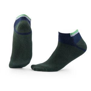 جوراب جوپا مچی تمام حوله ای مردانه _ سبز میکس آبی