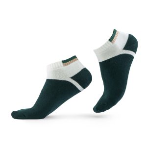 جوراب جوپا مچی تمام حوله ای مردانه_ سبز میکس سفید