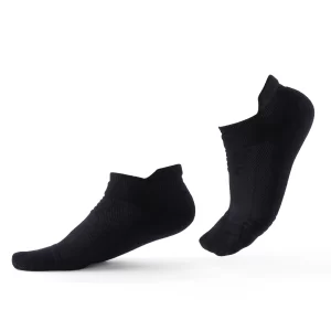 جوراب جوپا مچی زنانه حوله ای _ سیاه ساده