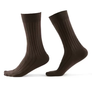 جوراب جوپا ساقدار مردانه نخی کبریتی _ قهوه ای