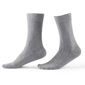 جوراب جوپا ساقدار مردانه نخی کبریتی _ خاکستری رینو