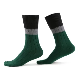 جوراب جوپا ساقدار مردانه پشمی _ سبز میکس رنگی