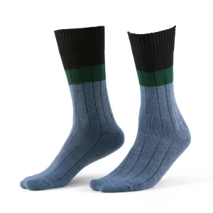 جوراب جوپا ساقدار مردانه پشمی _ آبی میکس رنگی