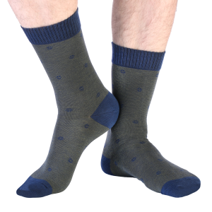 جوراب جوپا ساقدار مردانه طرح خاک آبی